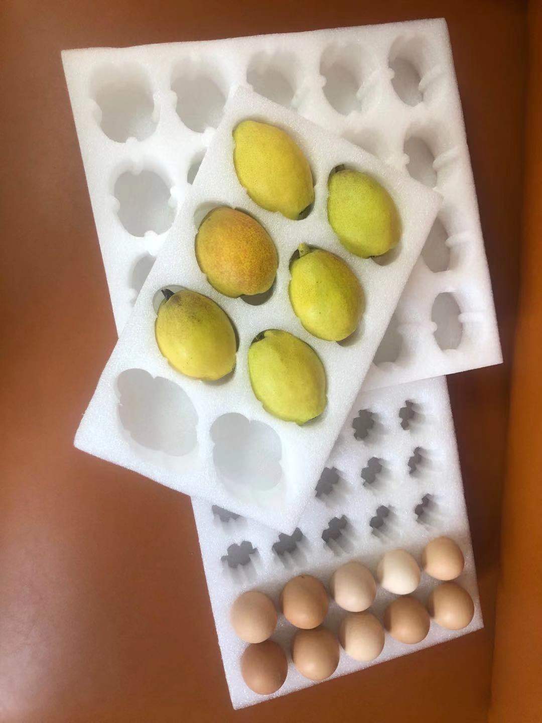 珍珠棉水果托猕猴桃奇异果桔子快递防震泡沫内托水果包装内衬