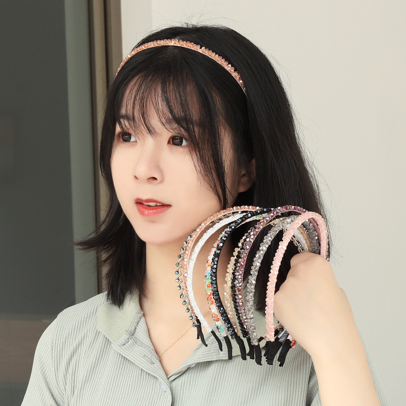 水晶宽头箍