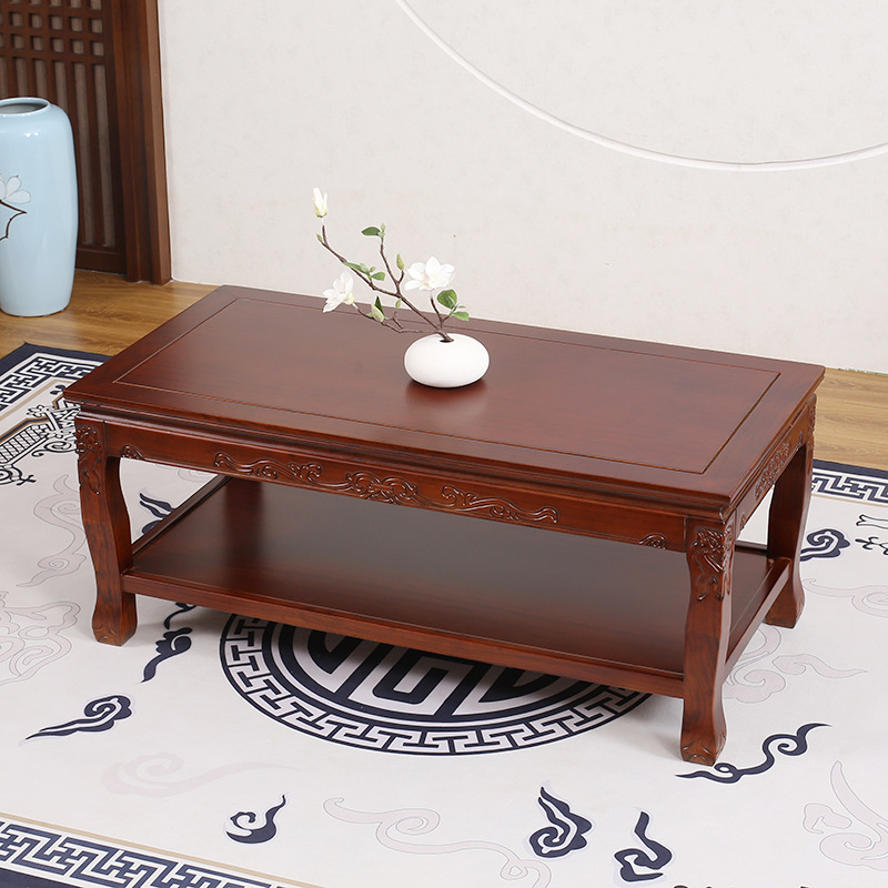 榆木茶几桌客厅长茶桌长方中式古典长桌子客厅办公室茶台边桌茶几