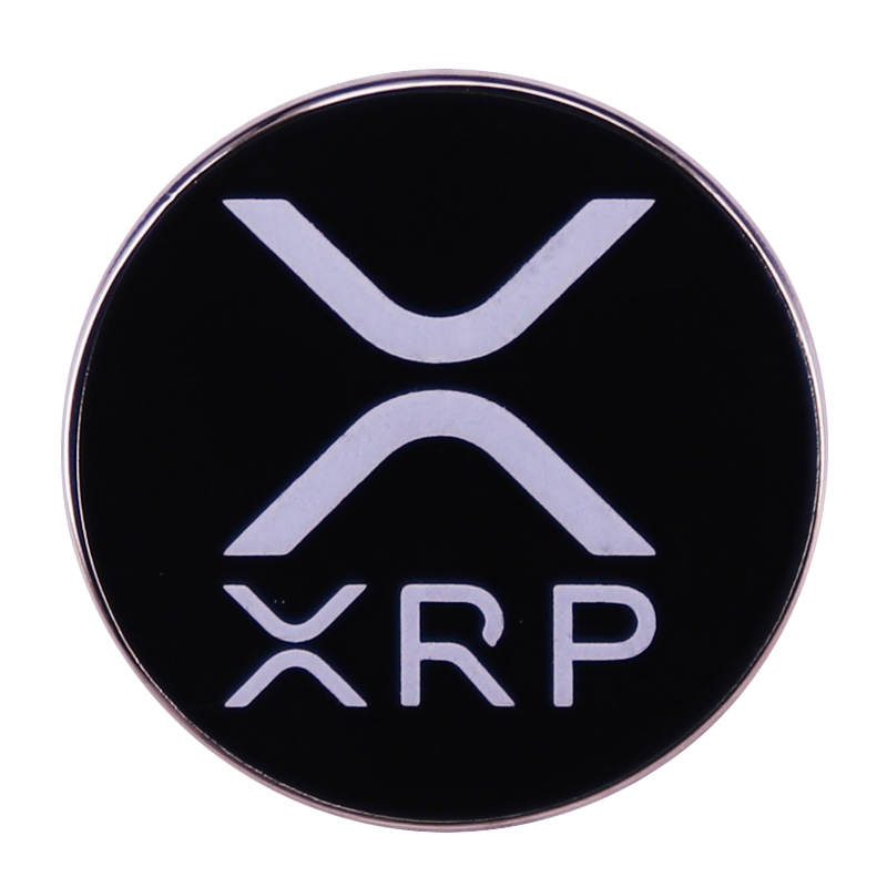 瑞波币胸针徽章