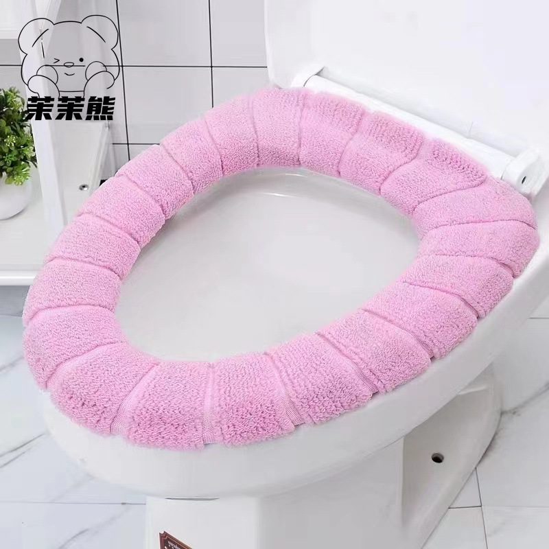 茉茉熊马桶垫o型圈抽条款加绒加厚通用可拆洗马桶圈坐便器套垫子