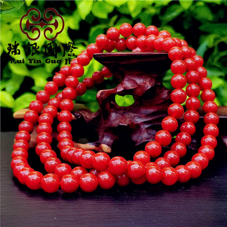 南红手串男士女款二代南红玛瑙手链柿子锦红玛瑙文玩手串直播货源