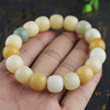 Manufactor wholesale Custard Chenzi Weathering White jade Bodhi root Hand string Pliant beads men and women lovers Bracelet Beads
