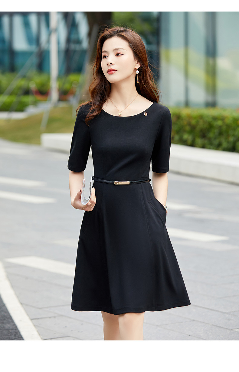 职业装气质女神范连衣裙ol职场女装售楼部工作服工装裙子2021夏季