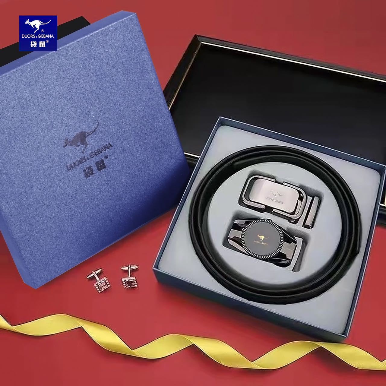 澳帝袋鼠皮带皮带头男自动扣头 合金裤腰带卡扣头皮带自动头男士