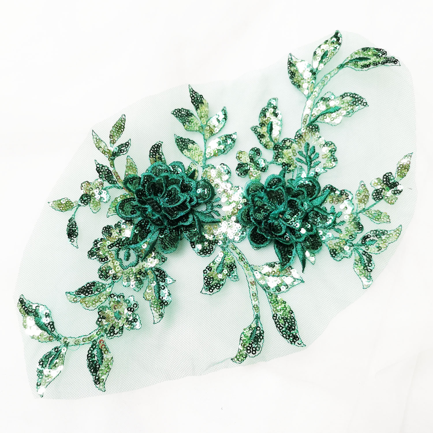 亮片蕾丝立体花朵服装婚纱旗袍辅料衣服裙子装饰品饰品绣片装饰大