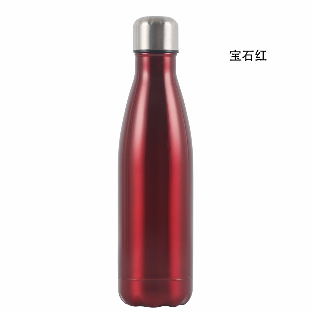 Cross-Border 304 Stainless Steel Double-Layer Vacuum Coke Bottle Portable Gift Vacuum Cup Car Outdoor Sports Bottle