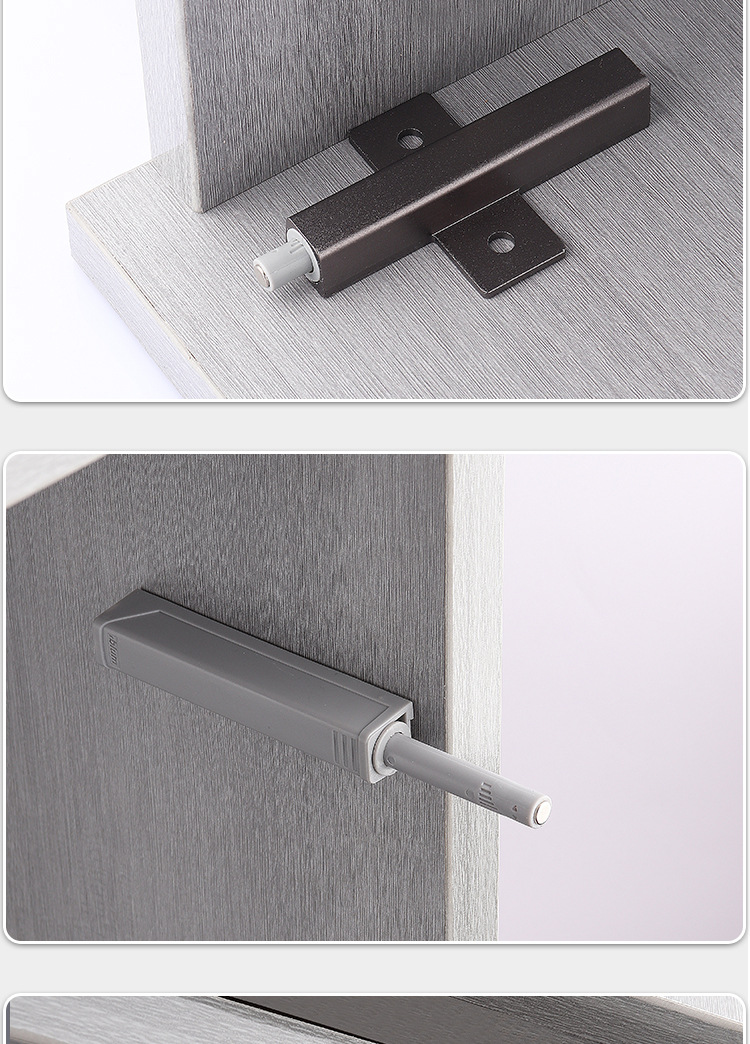 橱柜门反弹器铝合金按弹器磁碰暗藏按压式自弹器免拉手衣柜抽屉