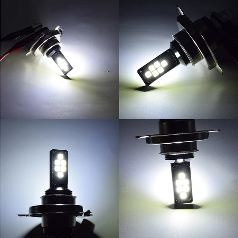 卫斯理led汽车灯厂h7 h4 3030 12smd雾灯h1h3防雾灯9005 h8前照灯