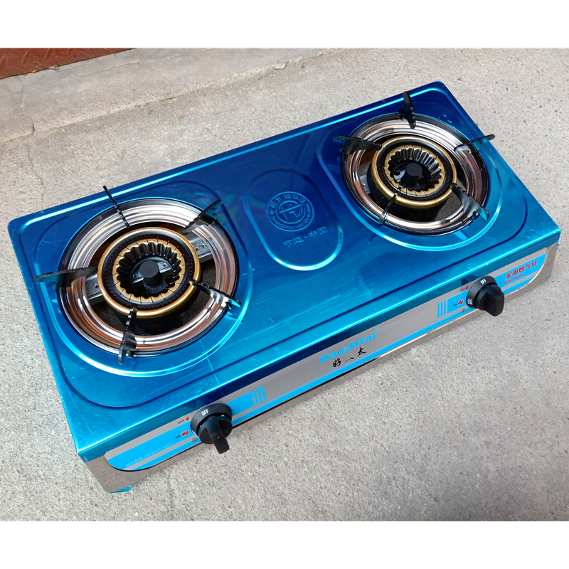 厂家批发煤气灶双灶家用液化气灶节能台式液化猛火双头炉具燃气灶