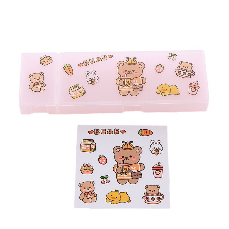 Korean Cartoon Stationery Box Girls Pencil Box Boutique Creative Pencil Case Creative Student Small Gift Pencil Box