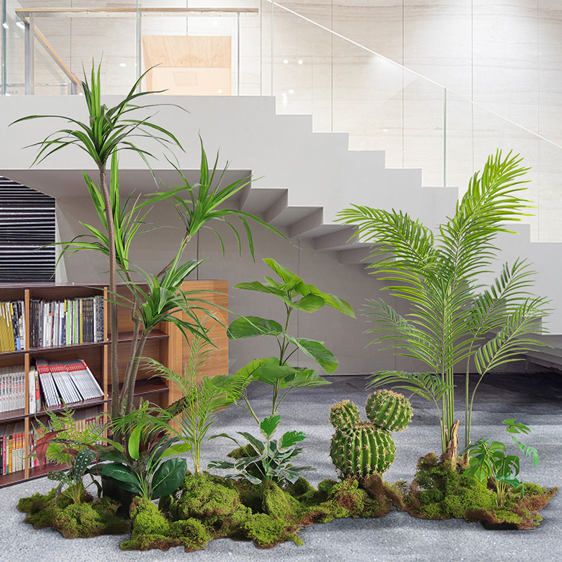 【仿真植物套装】家居展厅景观餐厅网红打开绿植造景北欧假植物