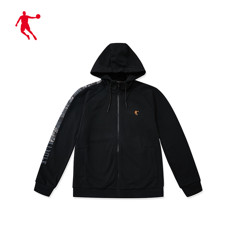 【商场同款】乔丹运动外套男2020秋冬新款宽松连帽运动夹克上衣男