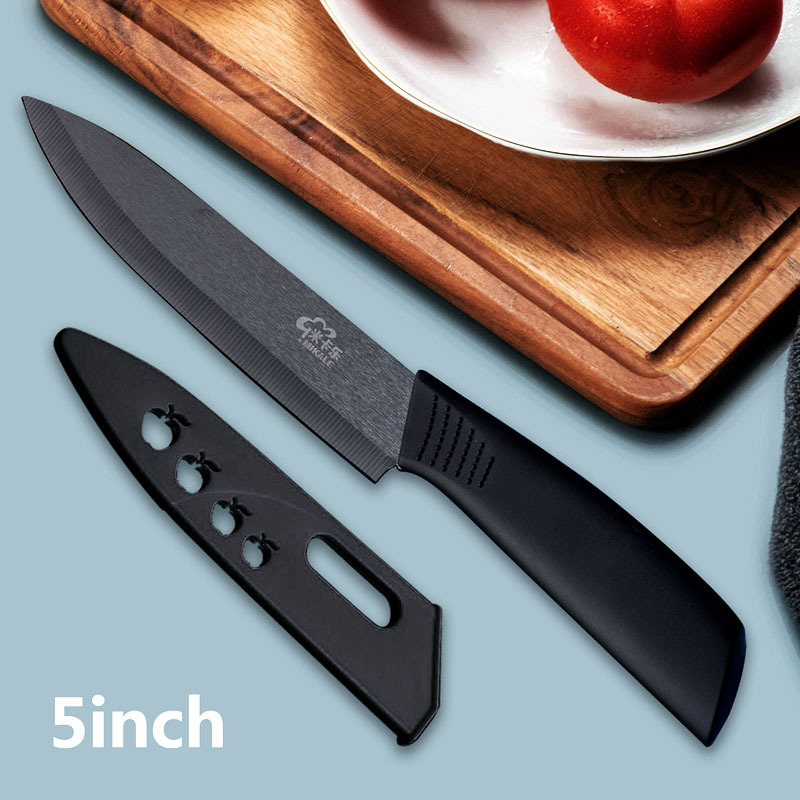 陶瓷刀黑色5英寸厨师刀多用刀切菜水果刀具氧化锆ceramic knife