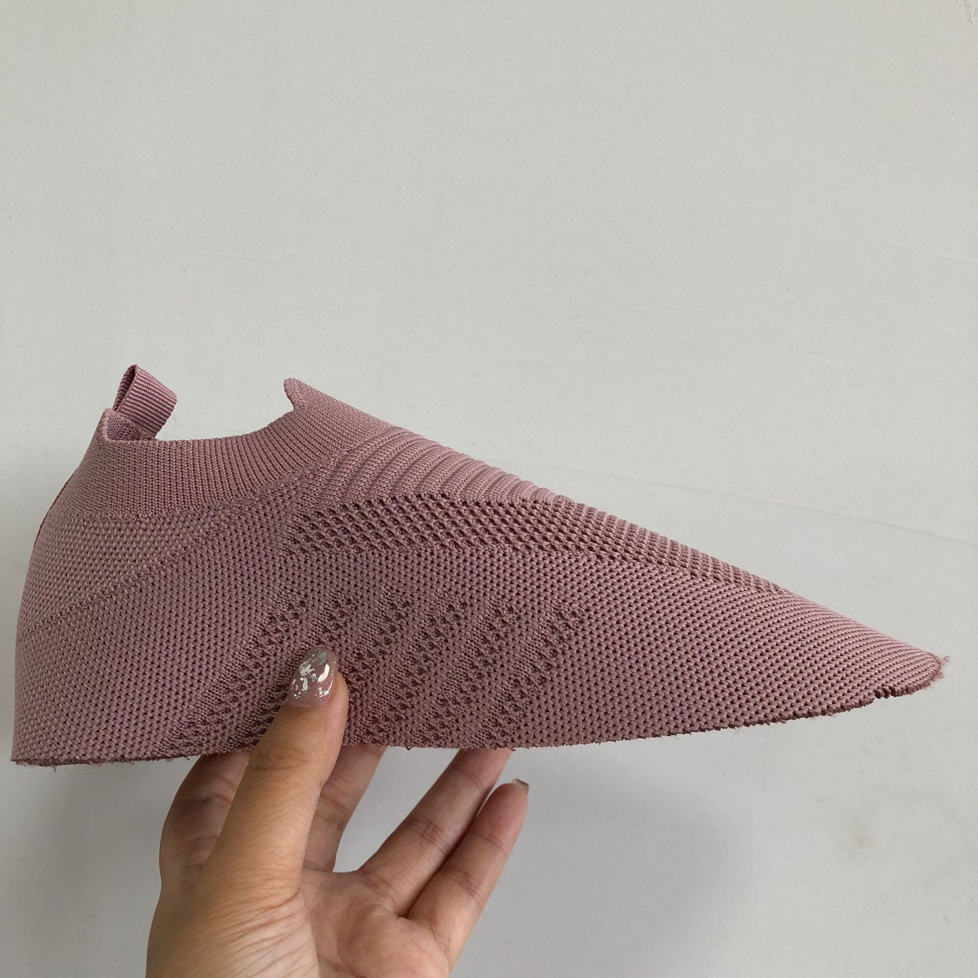 vamp飞织鞋面半成品袜子鞋帮面透气休闲针织套口鞋材shoes upper