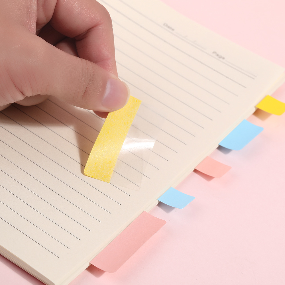 学生用品塑料索引贴标记贴可爱韩版分类分页标签便签纸可写便利贴