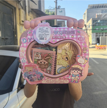 07-122手账礼盒咕卡贴纸安静书女孩手工diy魔法百宝箱材料流沙笔