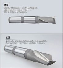 成量2刃锥柄键槽铣刀川牌2齿双刃铣制锥立铣刀14-50mm高速钢HSS