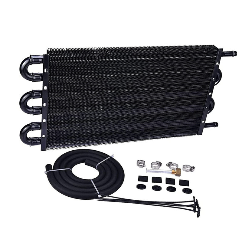 厂家直销汽车改装波箱散热器 水箱油冷散热管6排通用散热器冷凝器