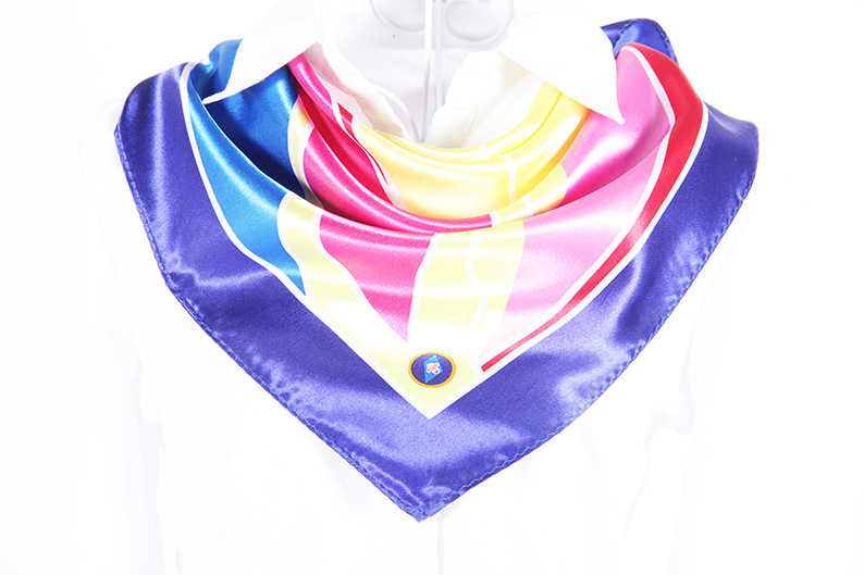 新款东航空姐丝巾 职业商务专用方巾 东方航空青花瓷大方巾 60系