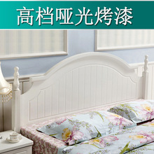 韩式床头板1.8米简约现代白色烤漆床头靠背板双人单买床头1.5跨境