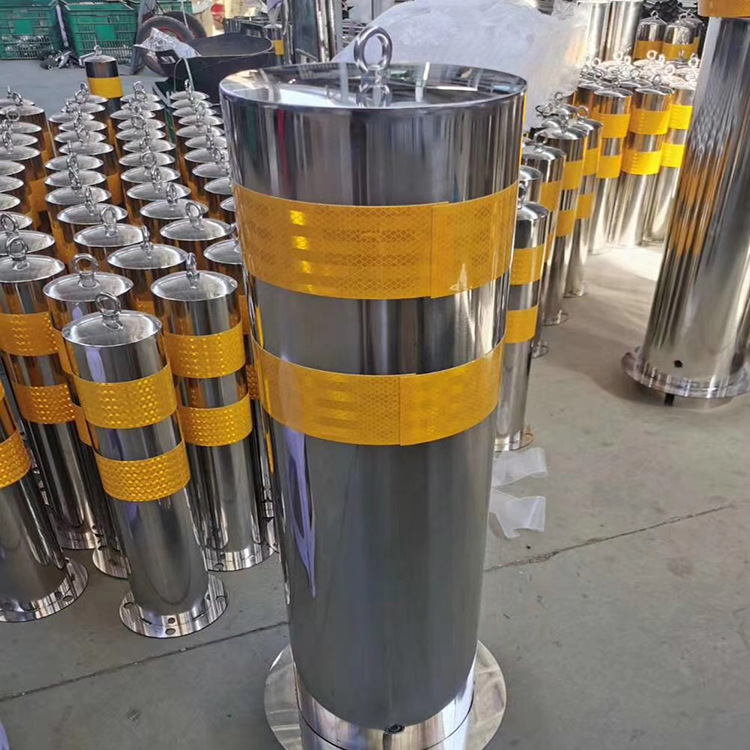 可移动路障隔离柱 304不锈钢警示柱 活动路桩 防撞柱护栏-阿里巴巴