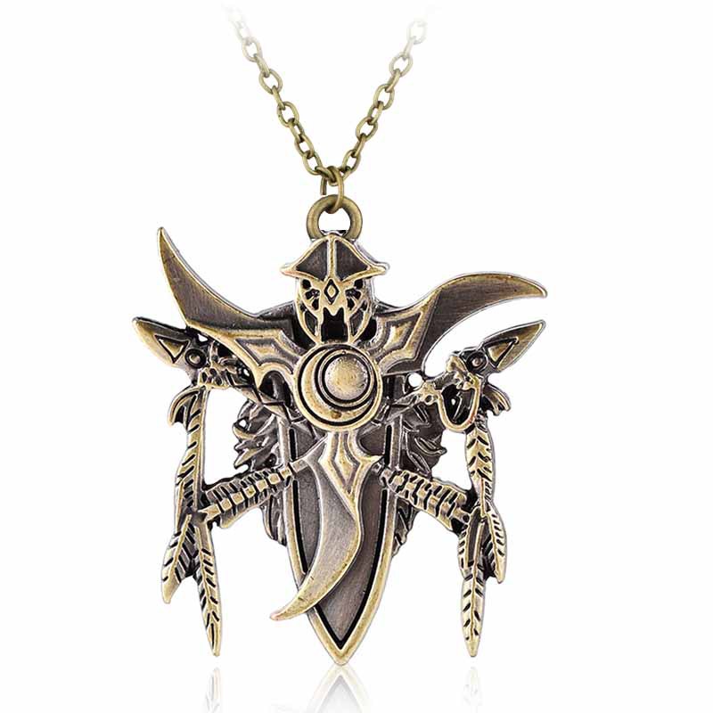 欧美游戏周边wow吊坠 魔兽世界 暗夜精灵族标志合金项链 现货