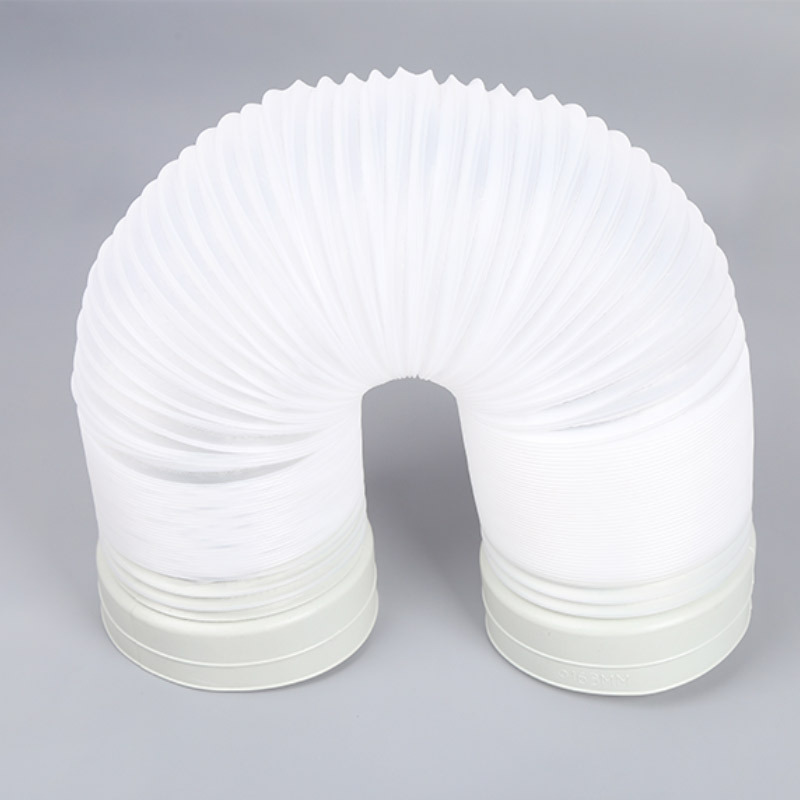 烟道排风管吸油烟机塑料烟管pvc加厚通风烟管伸缩150-160排烟管