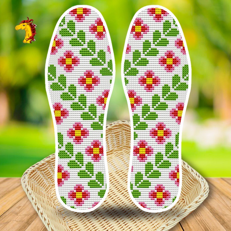 十字绣鞋垫批发2020新款印花布手工刺半成品自己男女包邮大量批发