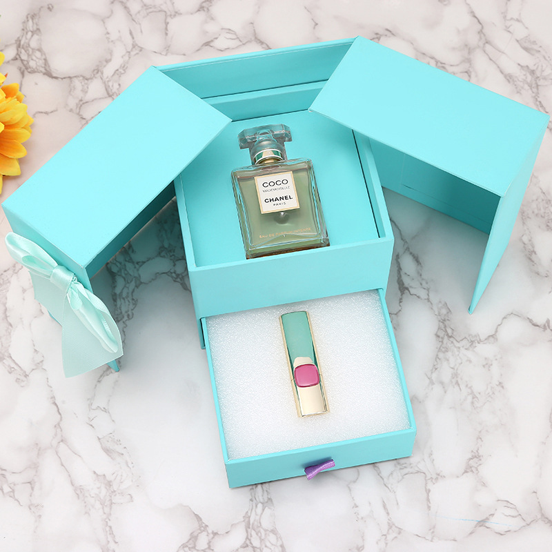 情人节节日送礼礼品盒高档神秘半开式化妆品伴手礼盒首饰包装批发