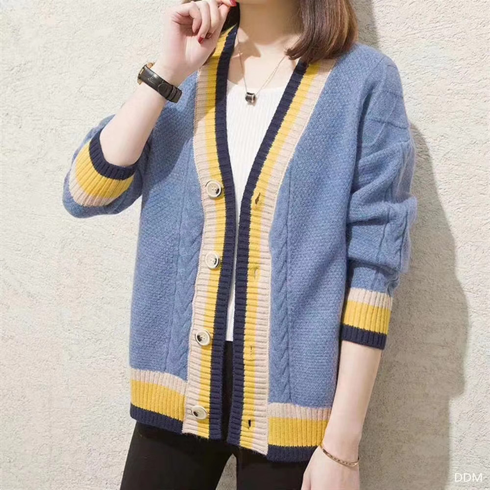 2021年新款春款短款针织衫开衫女春秋宽松春装外搭早春小毛衣外套