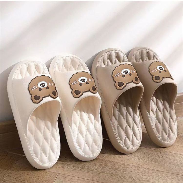 New Slippers Women's Summer Cute Outdoor Home Indoor Bathroom Couple Beach Simple Super Soft Men's Wholesale Sandals