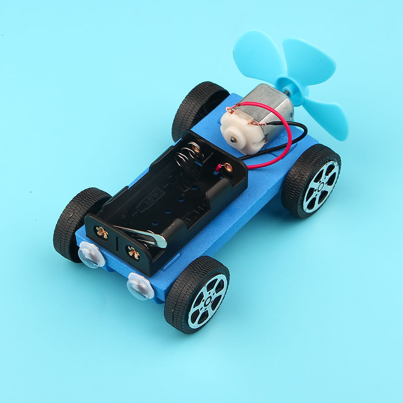 eva空气动力小车电动风力小车拼装模型科技小制作diy手工制作材料