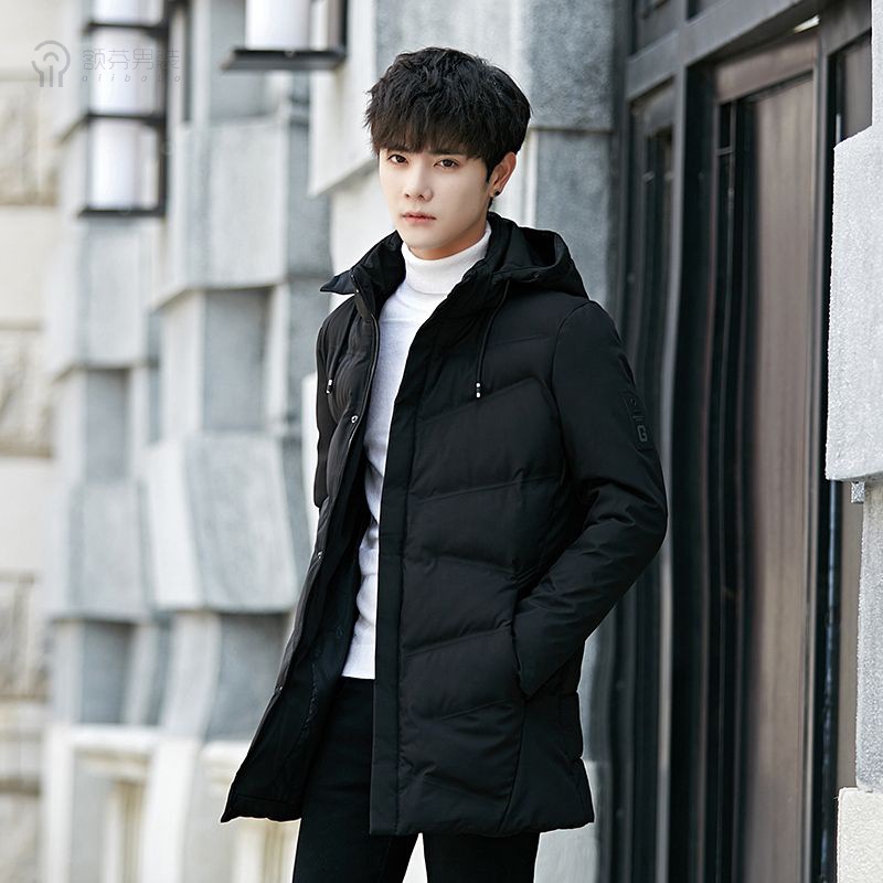 男士外套冬季棉衣中长款韩版韩流加厚保暖棉袄子男装羽绒棉服冬装