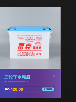 雷克源头厂家 超大容量130ah免维护铅酸蓄电池三轮车电瓶蓄电