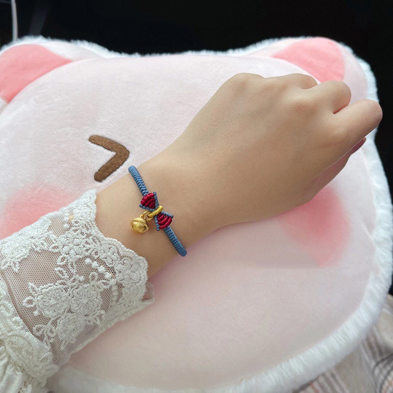 在逃公主手链白雪公主手绳蝴蝶结铃铛闺蜜款新年礼物小红书同款
