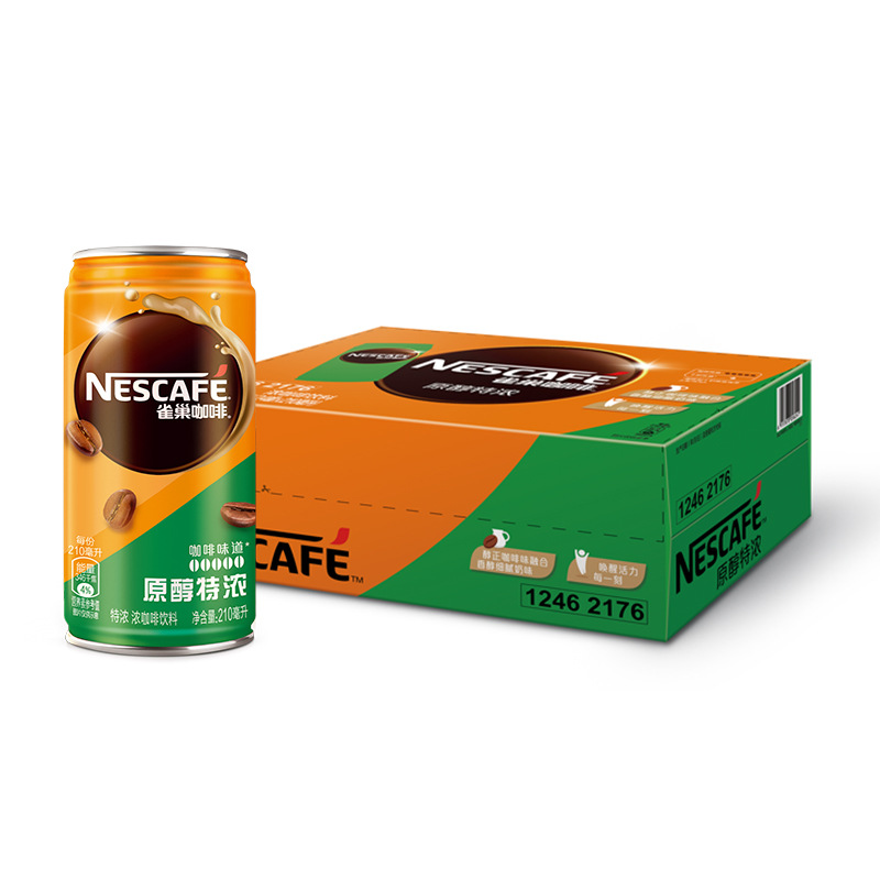 雀巢咖啡即饮咖啡饮料香滑/香浓/特浓/轻甜罐装210ml