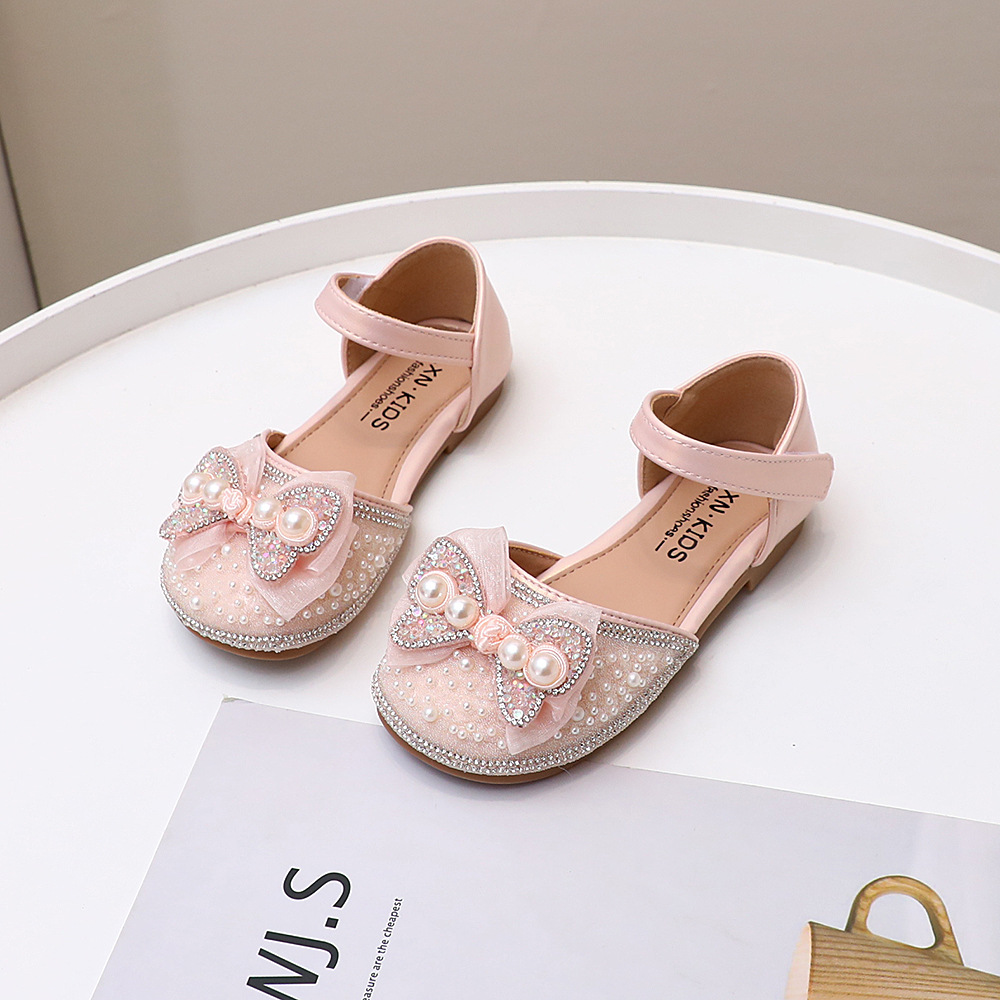 2024年夏季亮闪闪水钻女童凉鞋儿童公主鞋粉色小女孩鞋子9810