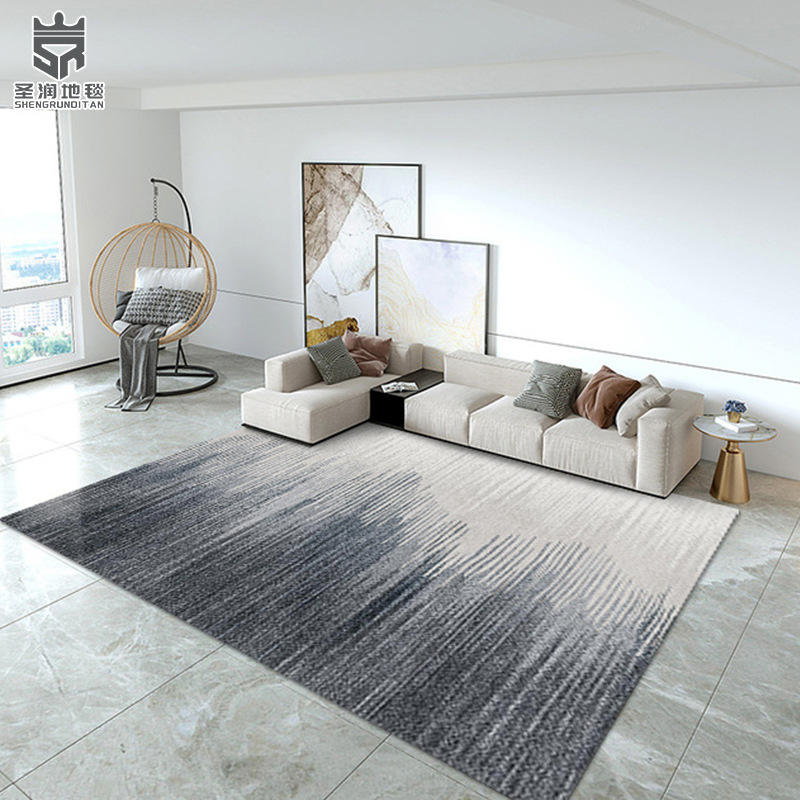 Cross-Border Crystal Velvet Living Room Rug Modern Ins Style Nordic Printed Carpet Living Room Coffee Table Carpet