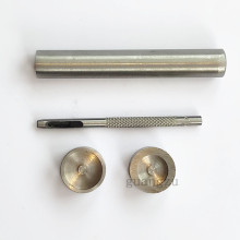 铆钉式双面磁扣14MM/18MM安装工具箱包皮革手打手敲双面撞钉4件套