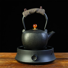 家用煮水泡茶带滤网简约素雅铸铁壶电陶炉煮茶器茶具套装中式摆件