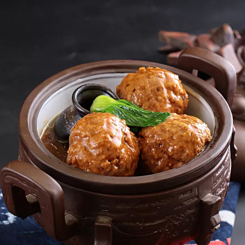 粮农狮子头3个1袋 料理包盖浇饭冷冻食品外卖快餐便当 半成品食品