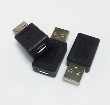usb公头 转 micro usb母头 转接头 手机数据充电线连接数据转换头