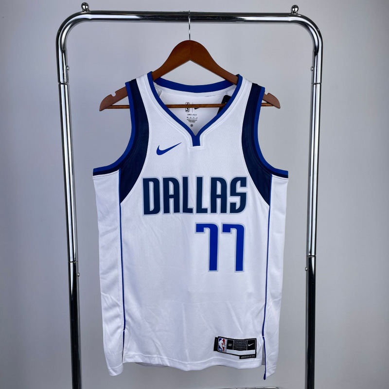 23赛季独行侠 白色 77号 东契奇2号 欧文nba球衣一件起批-阿里巴巴