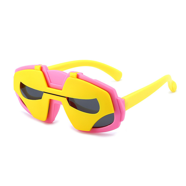 2023 New Children's Polarized Sunglasses Boys and Girls Cartoon Silicone Sunglasses Iron Man Kids Sun Protection Sunglasses