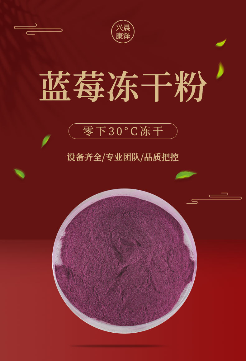蓝莓冻干粉 蓝莓粉 1kg包邮 蓝莓提取物 蓝莓果汁粉 蓝莓花青素