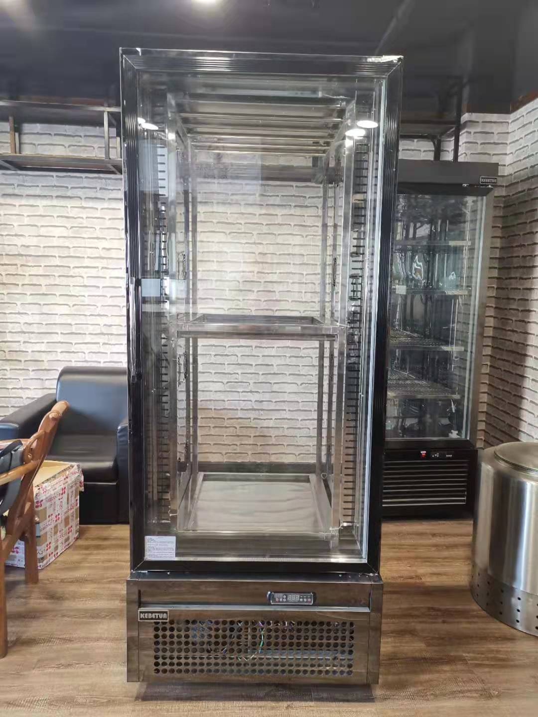 厂家定做304不锈钢单门双层港式烧腊风干柜风干鹅鸭厨房设备