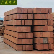 厂家红铁木原木批发 定尺寸供应翼红铁木 各类进口硬杂木批发