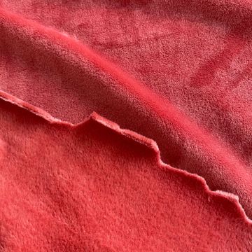 厂家直供弹力氨纶超柔双面短毛绒氨纶银狐绒面料服装复合里料