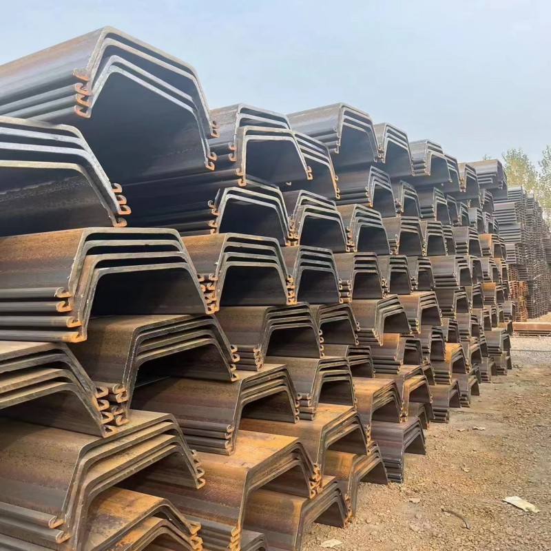 钢板桩12米钢板桩厂钢板桩热轧iv型拉森4号 6号 7号紫竹钢板桩